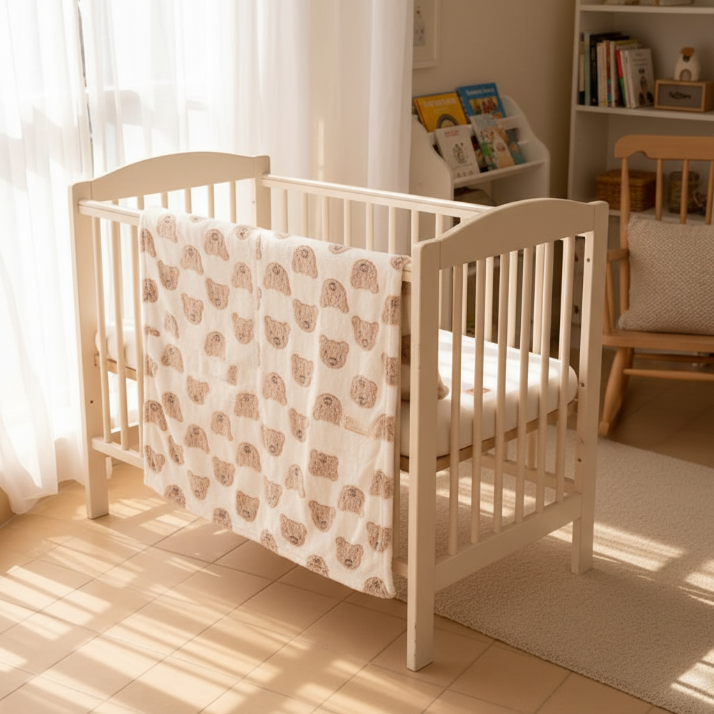 Plush Flannel Throw Blanket