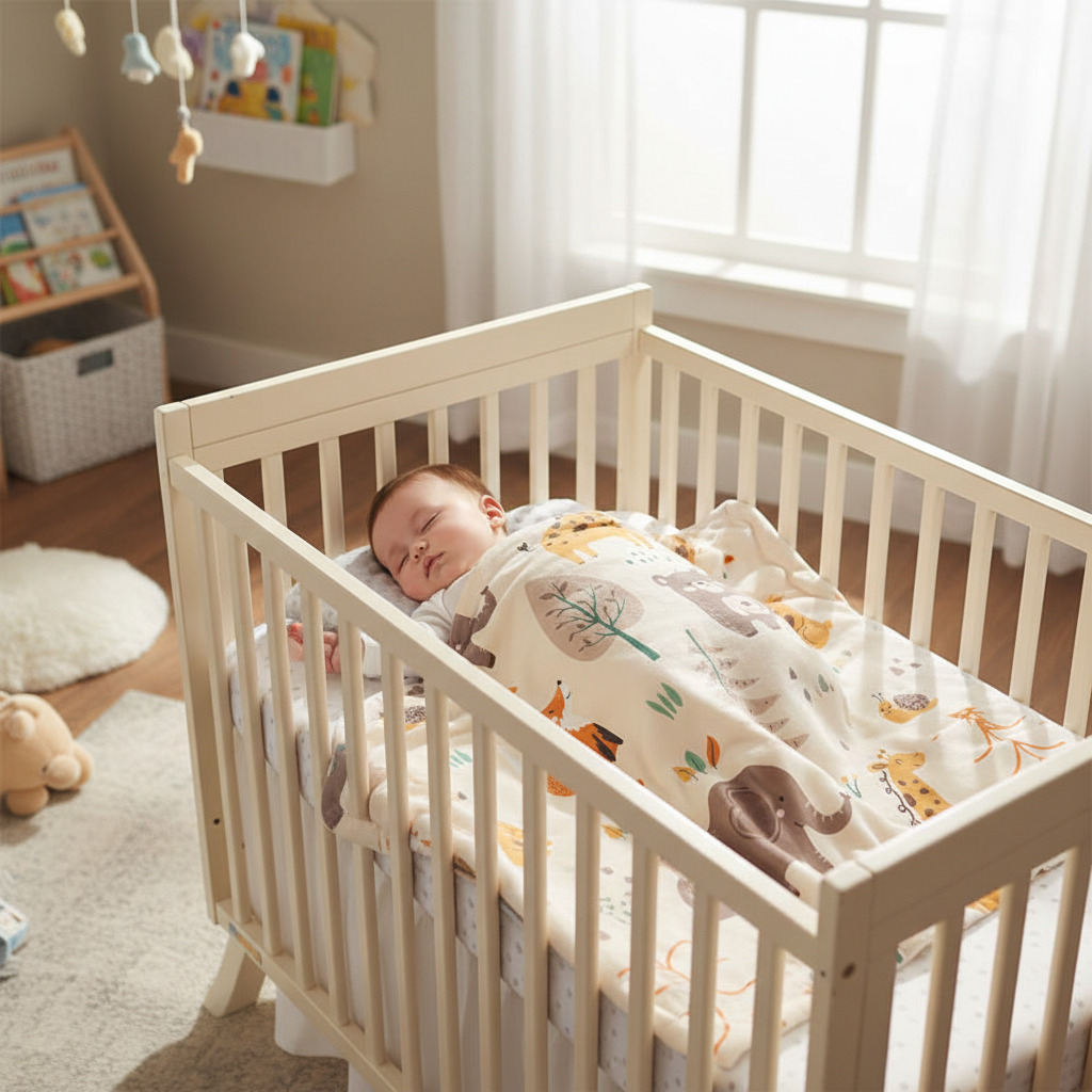 Soft Plush Baby Blanket with Animal Print
