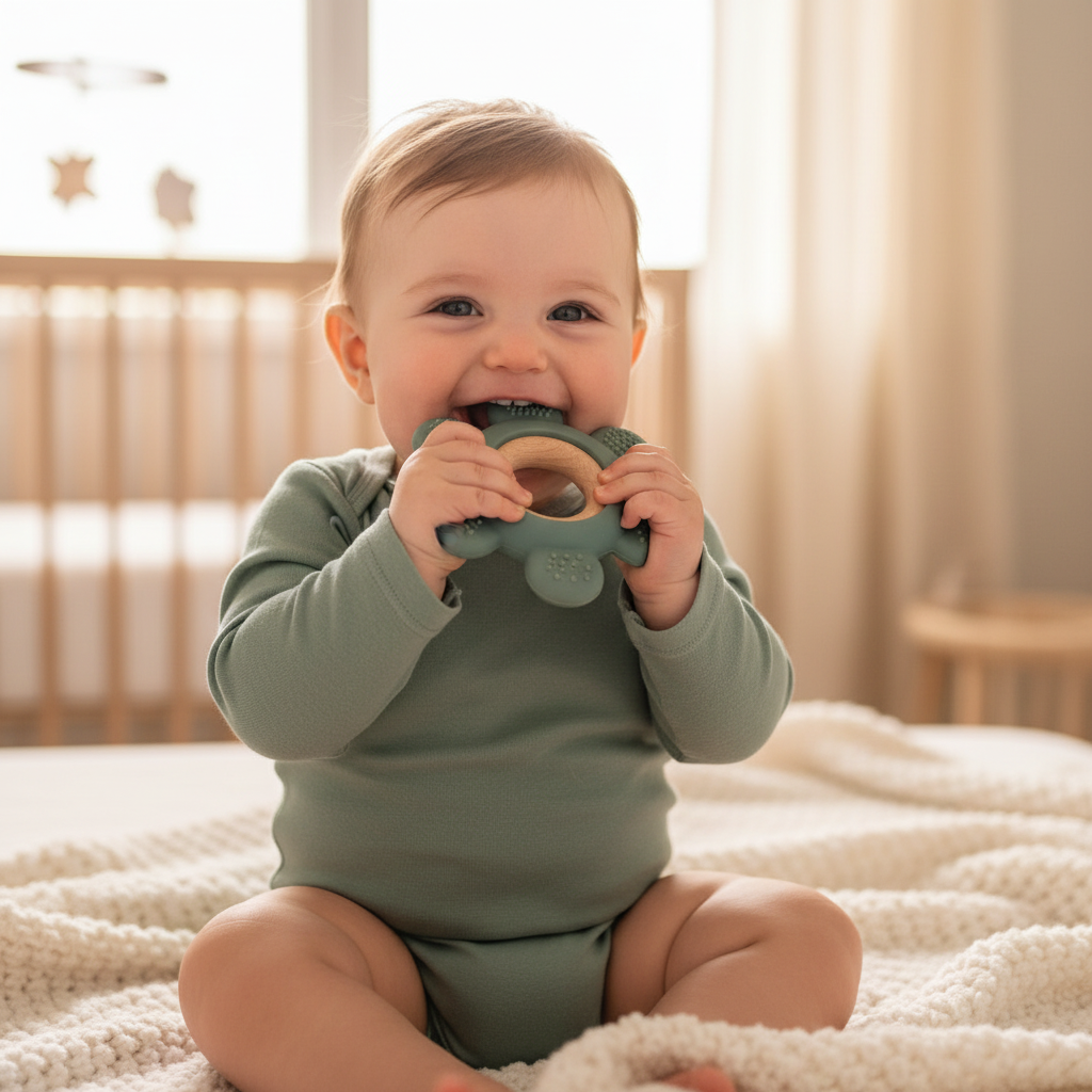 Soft Silicone Baby Teething Ring