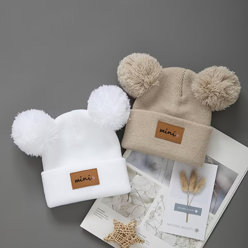 Heart MINI Logo Pompom Hats | 2-Pack
