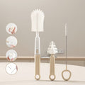 Silicone Bottle Brush Cleaning Set with Handle