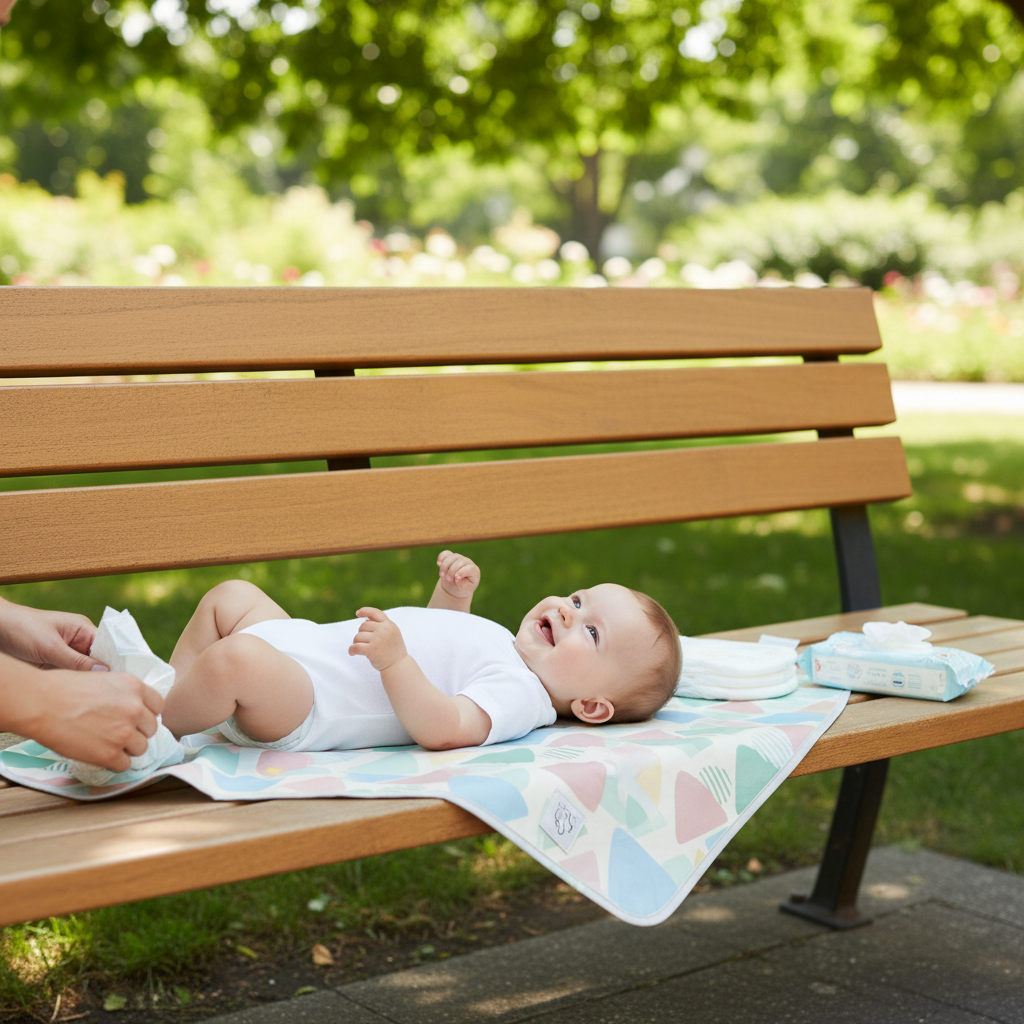 Foldable Baby Changing Mat - Lifestyle