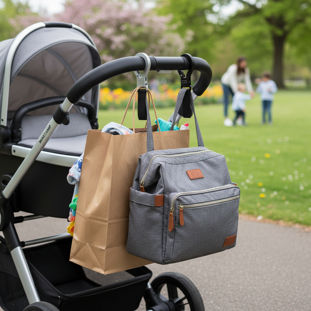 Pram & Stroller Hooks - Lifestyle