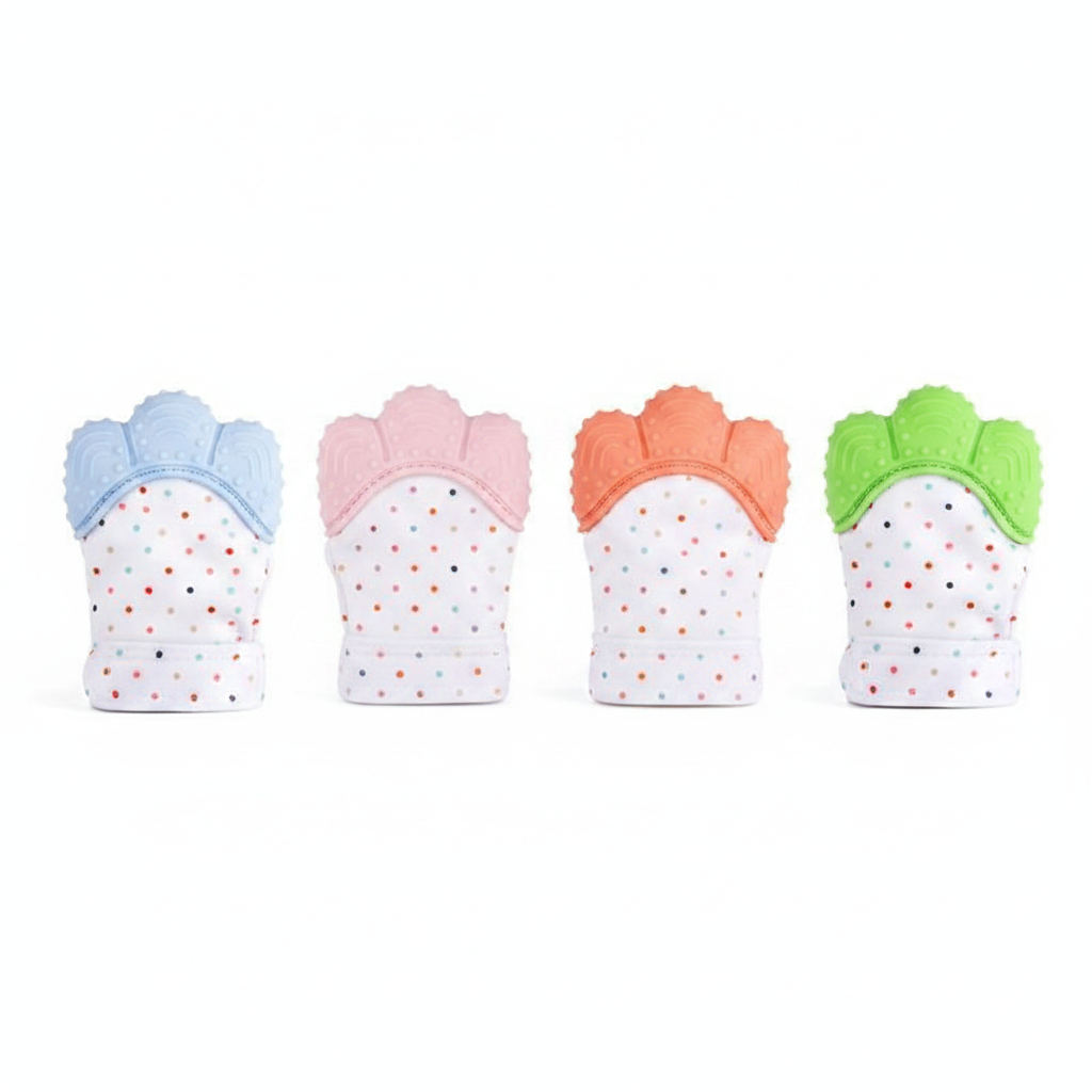 Teething Mittens - Flat Lay